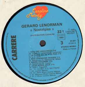 Gérard Lenorman –Nostalgies [Vinyle 33Tours] - flash vidéo