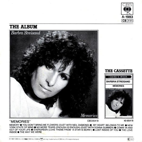 Barbra Streisand – Memory [Vinyle 45Tours] - flash vidéo