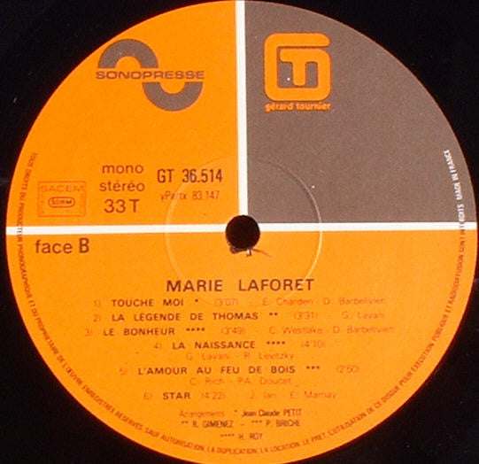 Marie Laforêt –La Vérité [Vinyle 33Tours]