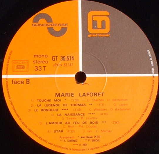 Marie Laforêt –La Vérité [Vinyle 33Tours] - flash vidéo
