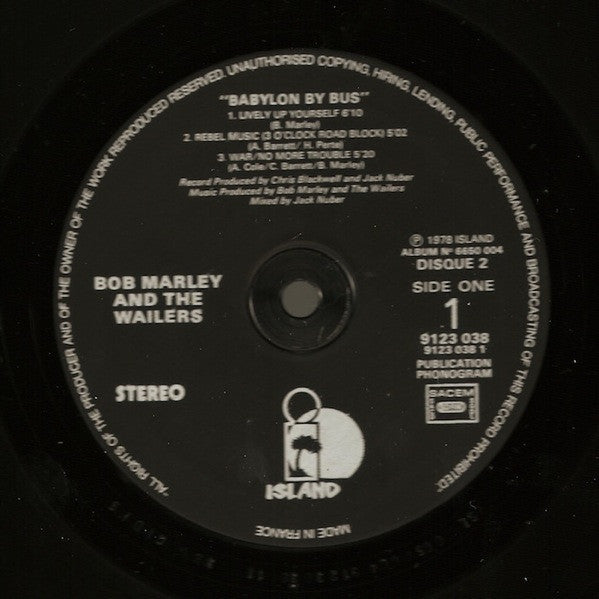Bob Marley & The Wailers – Babylon By Bus [Vinyle 33Tours] - flash vidéo