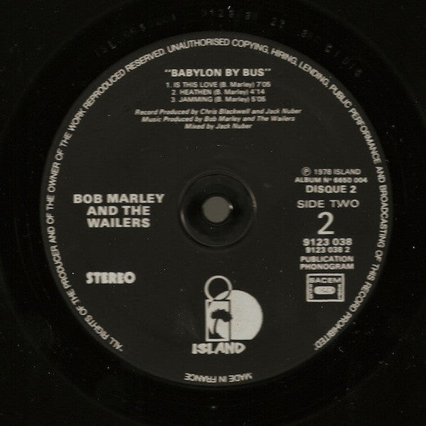 Bob Marley & The Wailers – Babylon By Bus [Vinyle 33Tours] - flash vidéo