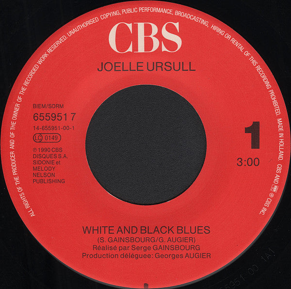 Plus d'images  Joelle Ursull* – White And Black Blues [Vinyle 45 Tours]