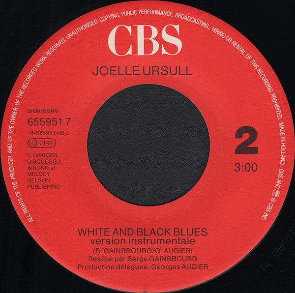 Plus d'images  Joelle Ursull* – White And Black Blues [Vinyle 45 Tours]