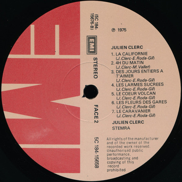 Julien Clerc – Julien Clerc [Vinyle 33Tours] - flash vidéo