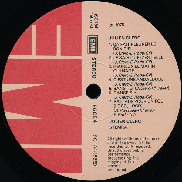 Julien Clerc – Julien Clerc [Vinyle 33Tours] - flash vidéo