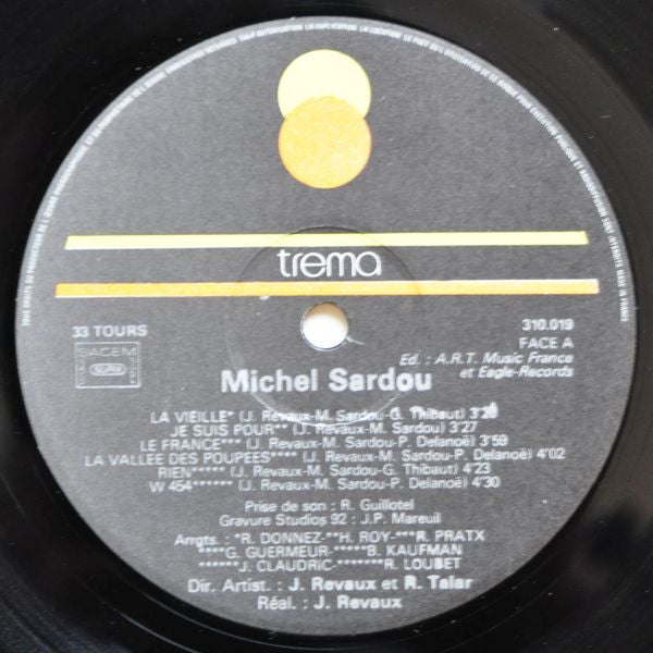 Michel Sardou –Michel Sardou [Vinyle 33Tours] - flash vidéo