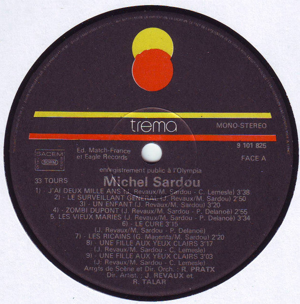 Michel Sardou –Olympia 1975 [Vinyle 33Tours] - flash vidéo