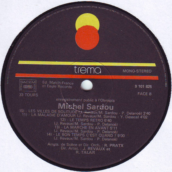 Michel Sardou –Olympia 1975 [Vinyle 33Tours] - flash vidéo