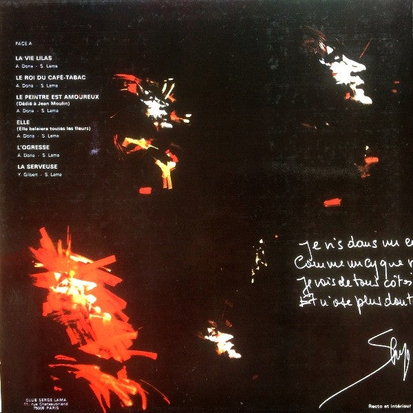 Serge Lama –La Vie Lilas [Vinyle 33Tours] - flash vidéo