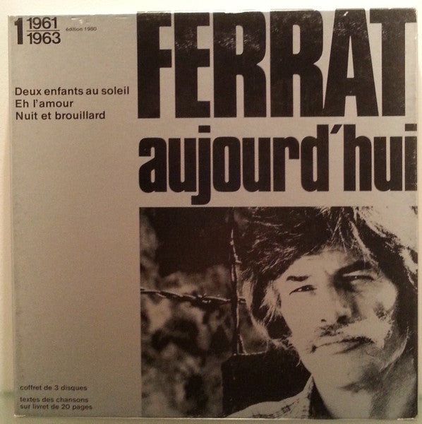 Jean Ferrat – Ferrat Aujourd'hui / Coffret N°1 1961-1963 édition 1980 [Vinyle 33Tours]