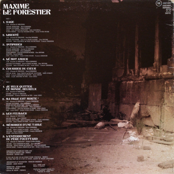 Maxime Le Forestier –N°5 [Vinyle 33Tours] - flash vidéo