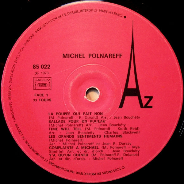 Michel Polnareff –Michel Polnareff [Vinyle 33Tours] - flash vidéo