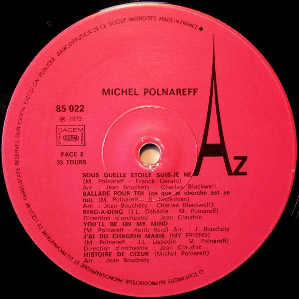 Michel Polnareff –Michel Polnareff [Vinyle 33Tours]