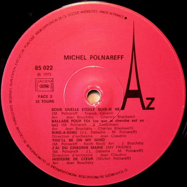 Michel Polnareff –Michel Polnareff [Vinyle 33Tours] - flash vidéo