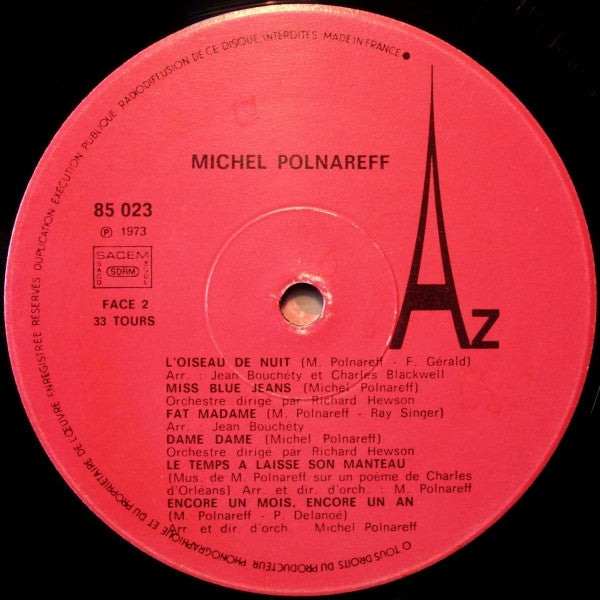 Michel Polnareff –Michel Polnareff [Vinyle 33Tours] - flash vidéo