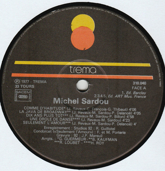 Sardou –Sardou [Vinyle 33Tours] - flash vidéo