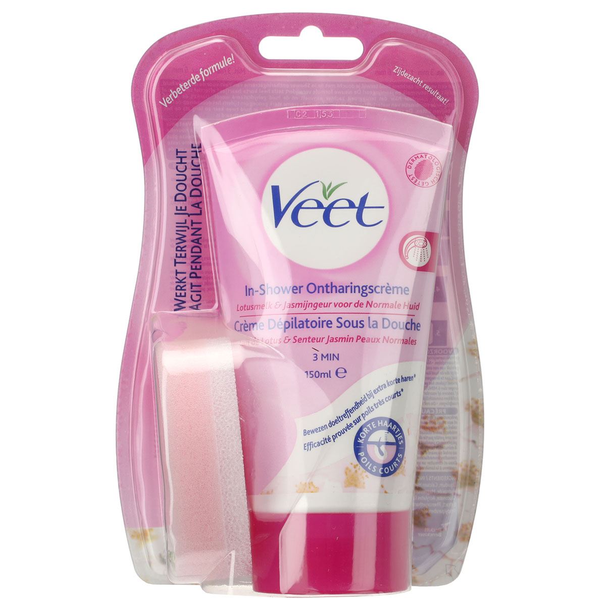 Veet Silk & Fresh Crème Dépilatoire sous la Douche Peaux Sensibles 150 ml - flash vidéo