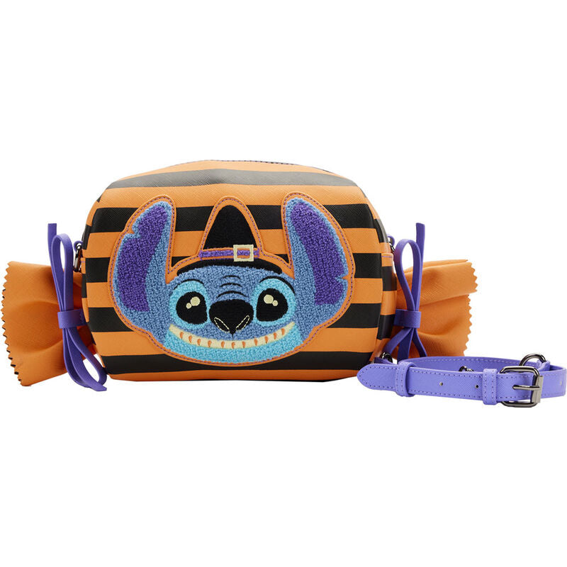 Loungefly: Disney Lilo & Stitch - Striped Halloween Candy Wrapper Cross Body Bag - flash vidéo