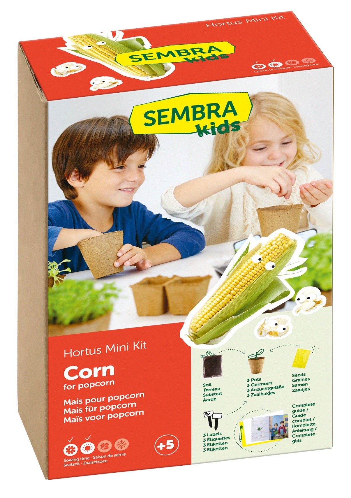 Sembra Kids - Mini Kit Maïs à popcorn - flash vidéo