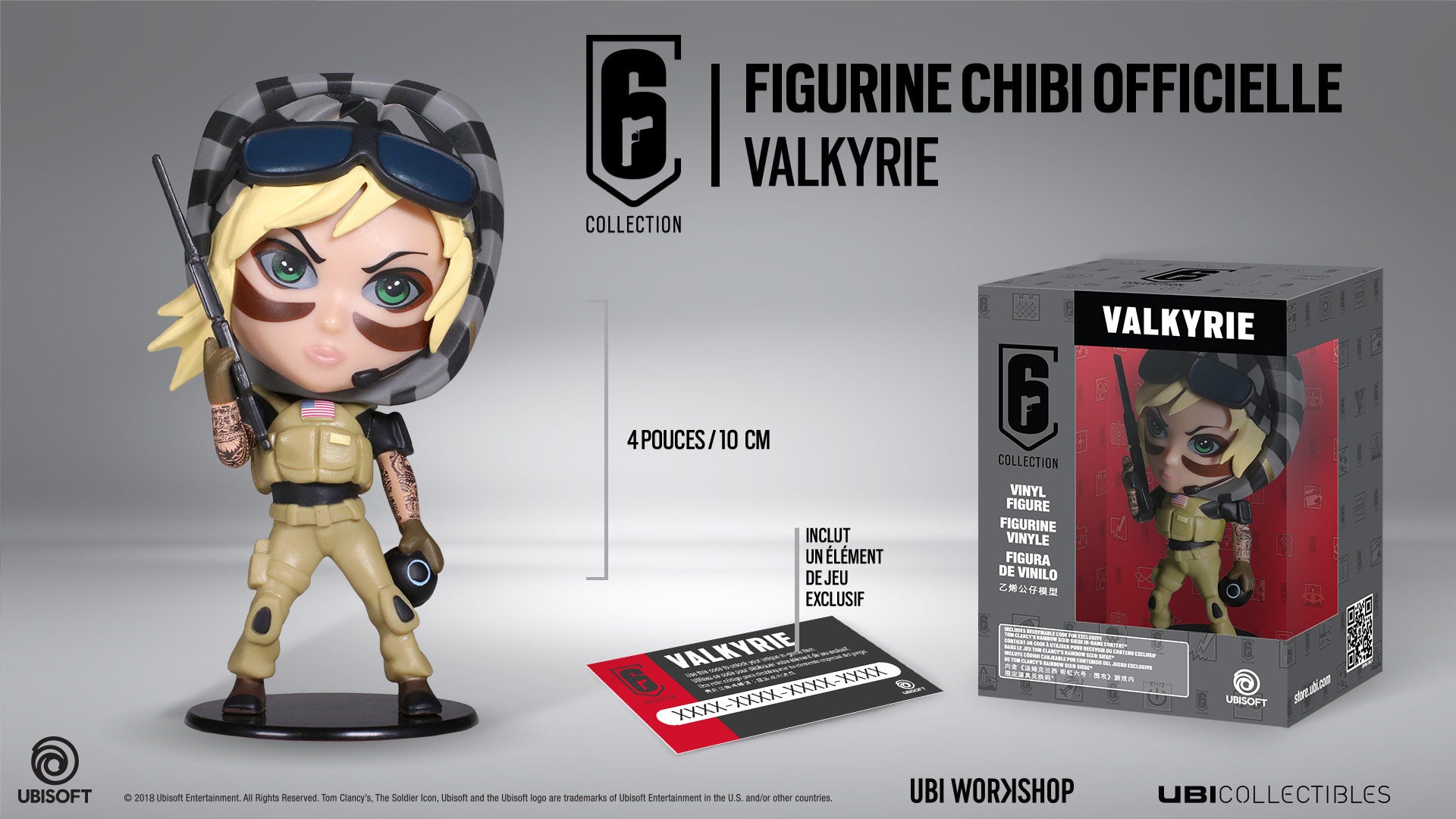 Ubicollectibles Six Collection Valkyrie Chibi Figure - flash vidéo