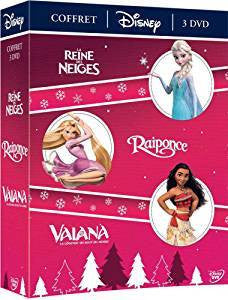 Coffret Disney 3 Films : Vaiana, La Légende Du Bout Du Monde La Reine Des Neiges Raiponce [DVD] - flash vidéo