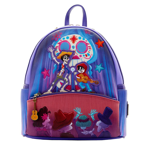 Loungefly: Pixar Moments Miguel and Hector Performance Mini Backpack - flash vidéo
