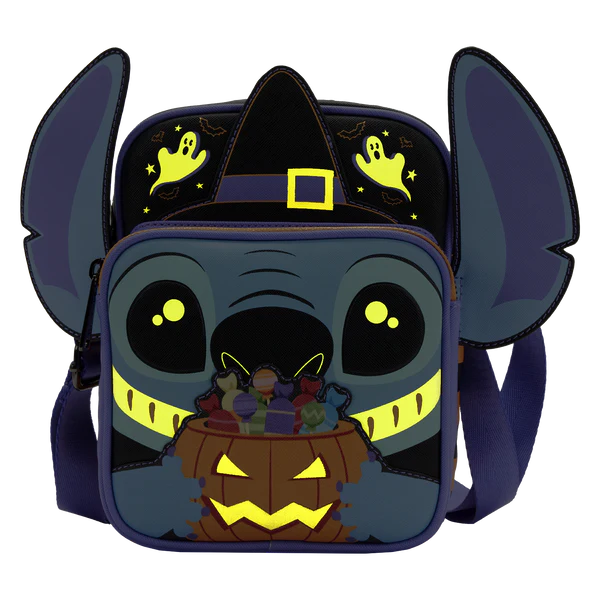 Loungefly: Disney Lilo & Stitch - Halloween Candy Cosplay Passport Bag - flash vidéo