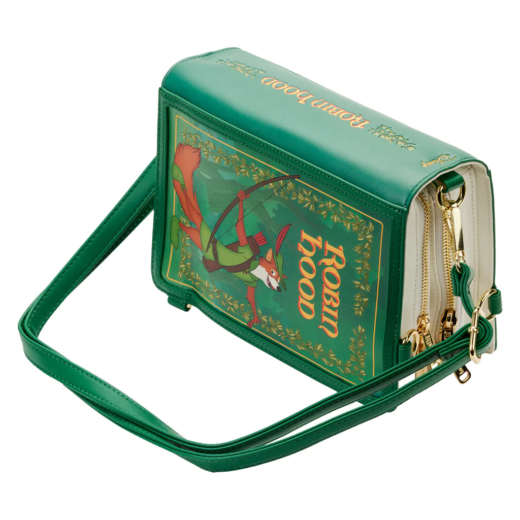 Loungefly: Disney Classic Book - Robin Hood Convertible Cross Body Bag - flash vidéo