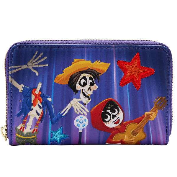 Loungefly: Pixar Moments Miguel and Hector Performance Zip Around Wallet - flash vidéo