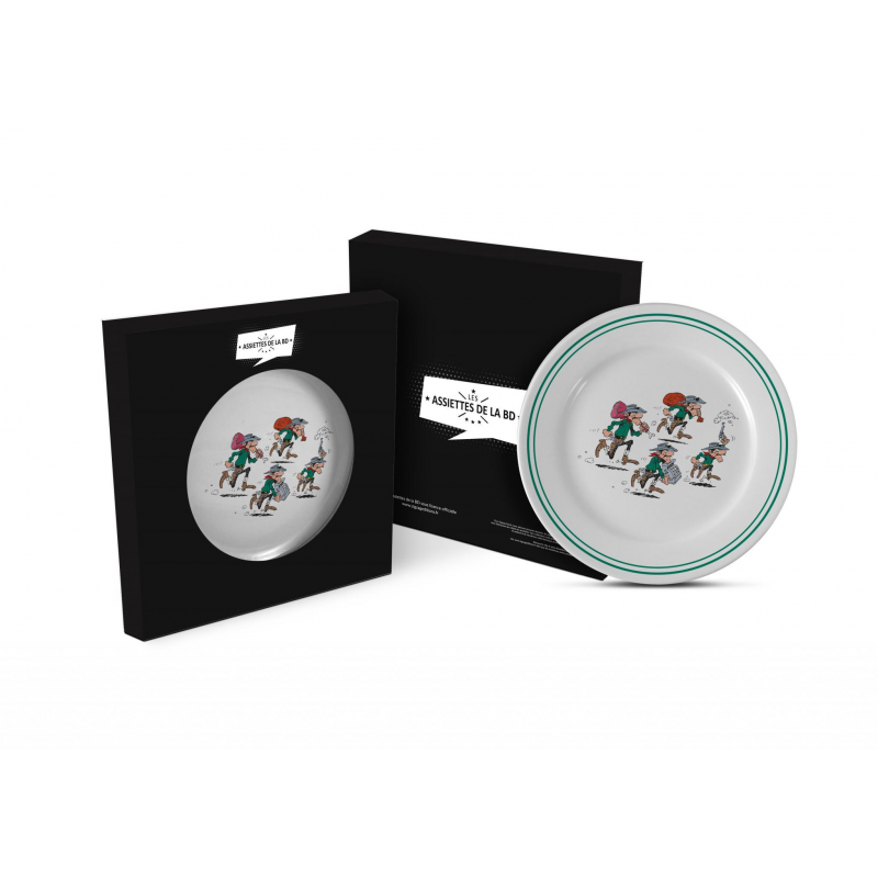 Lucky Luke - Assiette 23cm - Dalton's Brothers - flash vidéo