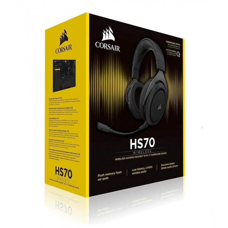 Corsair HS70 Wireless Gaming Headset Carbon - flash vidéo