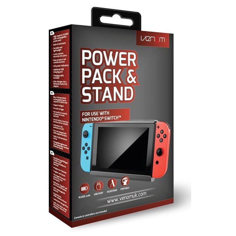 Venom Power Pack & Stand for Nintendo Switch