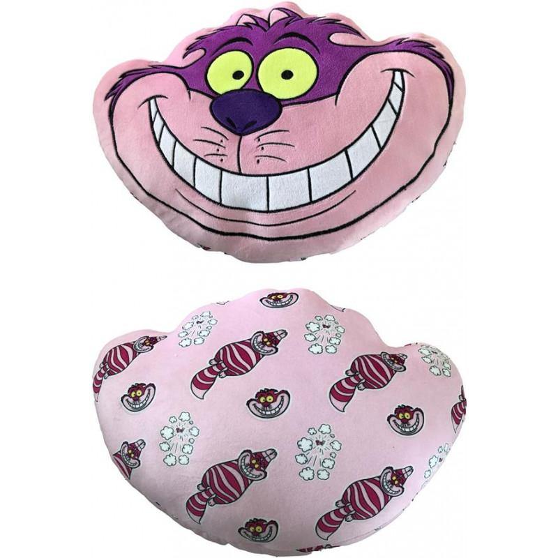 Disney Alice Au Pays des Merveilles - Coussin Mochi Mochi double face en forme de Chat du Cheshire 40cm - flash vidéo