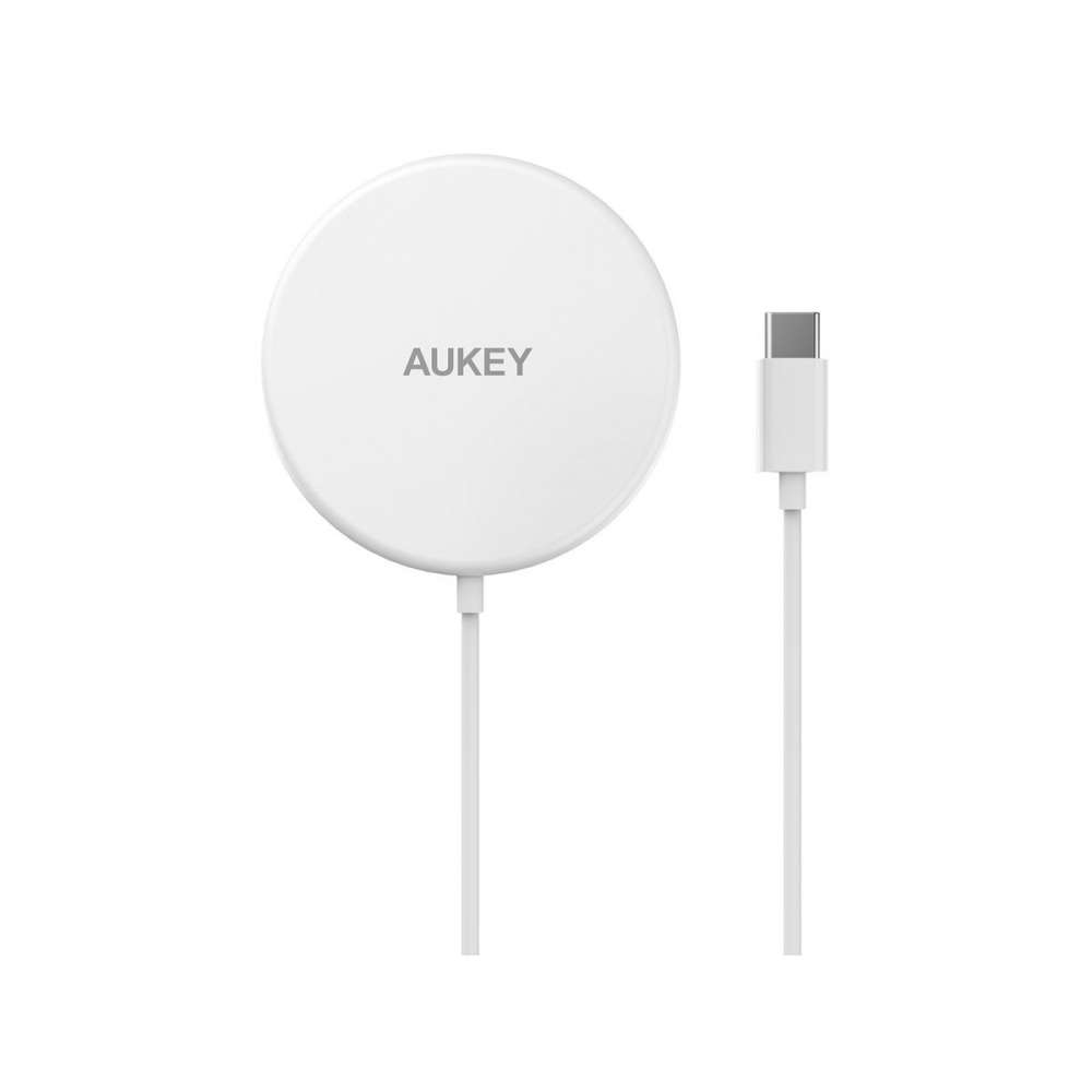 Aukey - Chargeur magnétique 15W sans fil Aircore Blanc