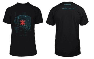 Cyberpunk 2077 - Trauma Team Black T-Shirt - S - flash vidéo