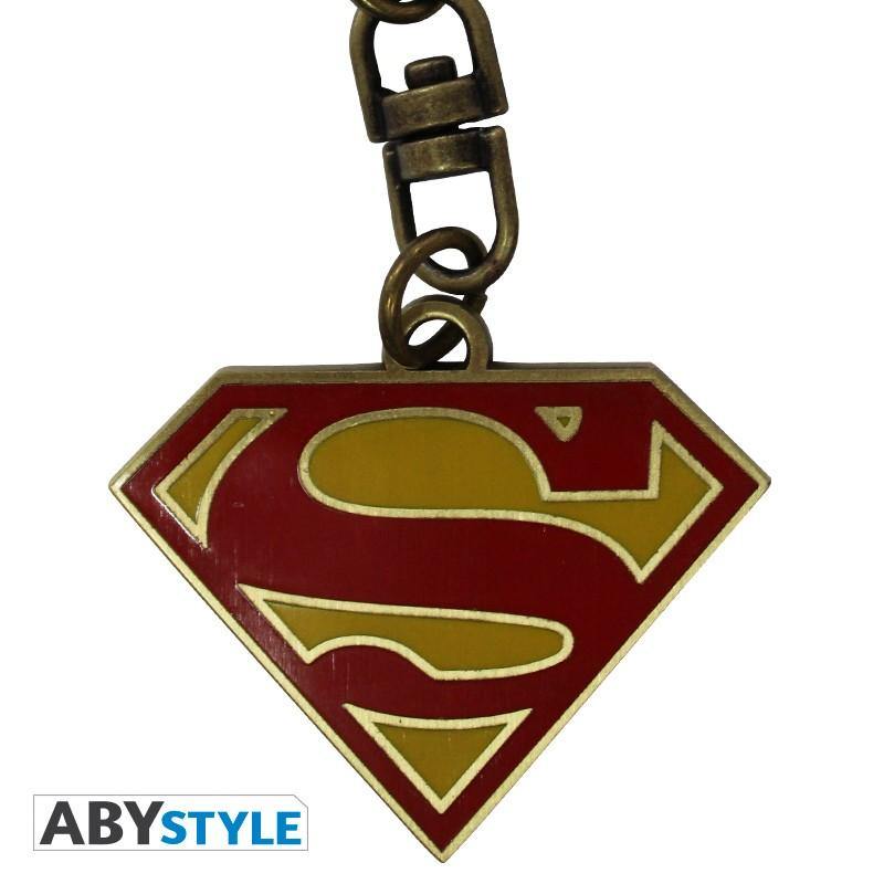 DC Comics Superman Symbol Metal Keychain - flash vidéo