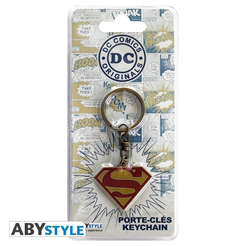 DC Comics Superman Symbol Metal Keychain - flash vidéo