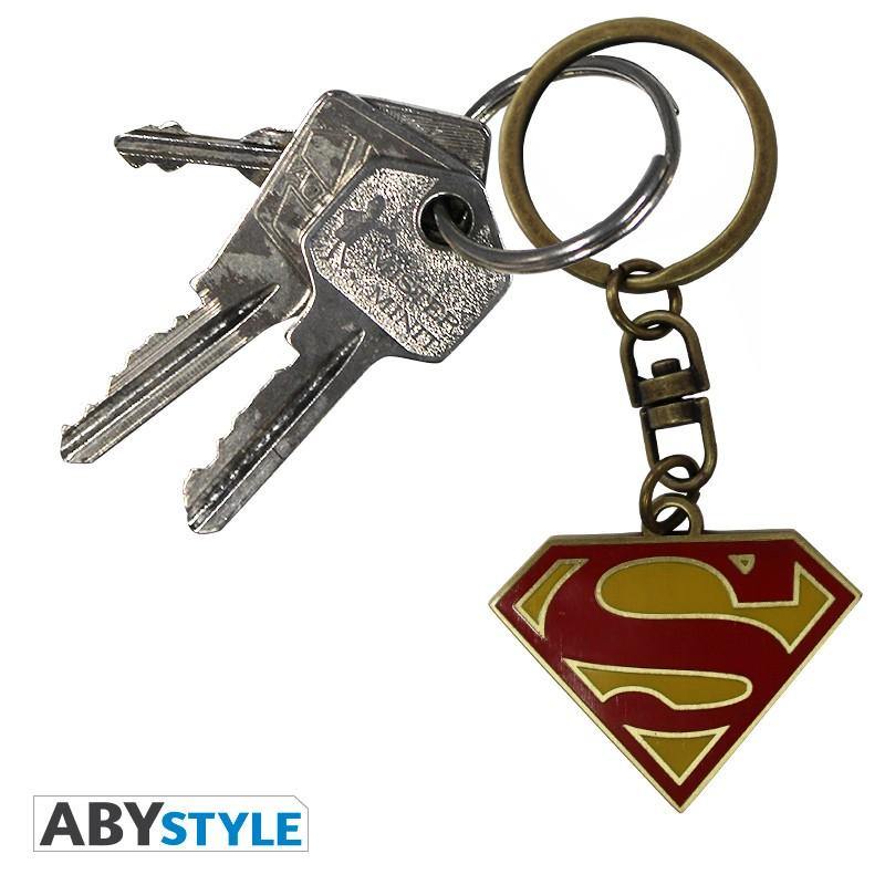 DC Comics Superman Symbol Metal Keychain - flash vidéo