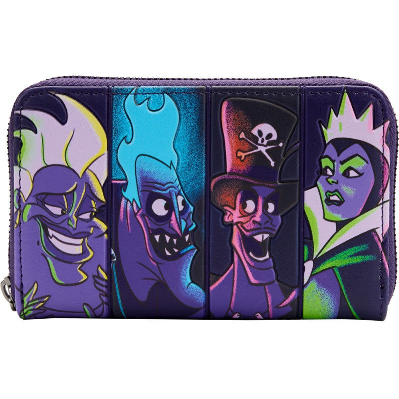 Loungefly: Disney Villains - In the Dark Zip Around Wallet - CONFIDENTIAL ENG Merchandising - flash vidéo