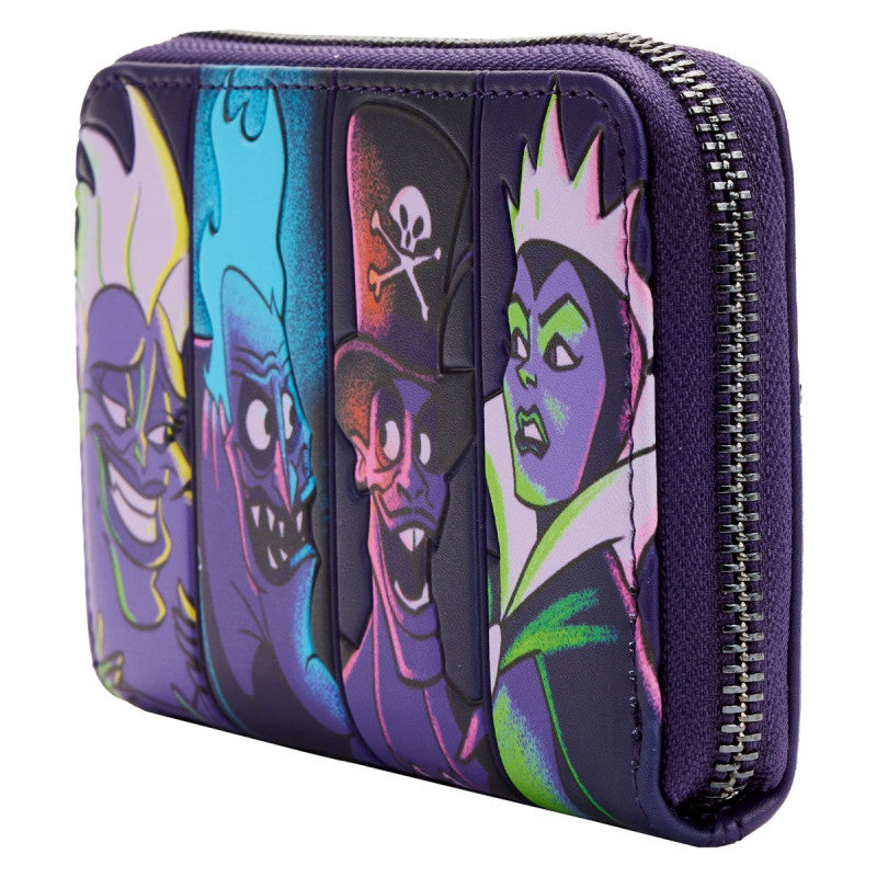 Loungefly: Disney Villains - In the Dark Zip Around Wallet - CONFIDENTIAL ENG Merchandising - flash vidéo