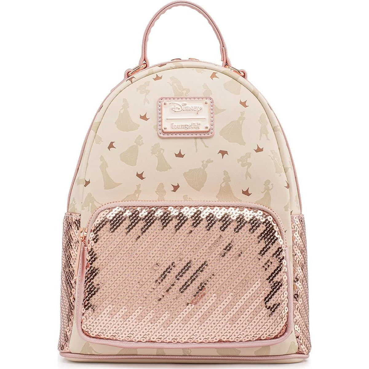 Loungefly: Disney Ultimate Princess Sequin Mini Backpack - flash vidéo
