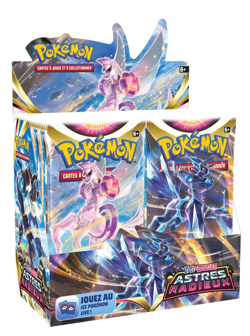 Pokémon JCC - Epée et Bouclier - Pack de Booster Astres Radieux (Display x36) - flash vidéo