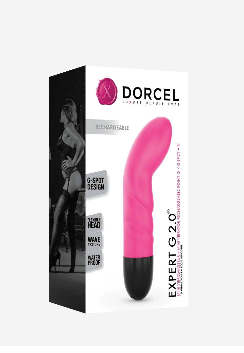 Vibromasseur Expert G Magenta Rechargeable [Sextoys] - flash vidéo