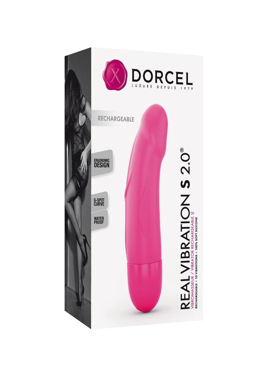 Vibromasseur Real Vibration S Magenta Rechargeable [Sextoys] - flash vidéo
