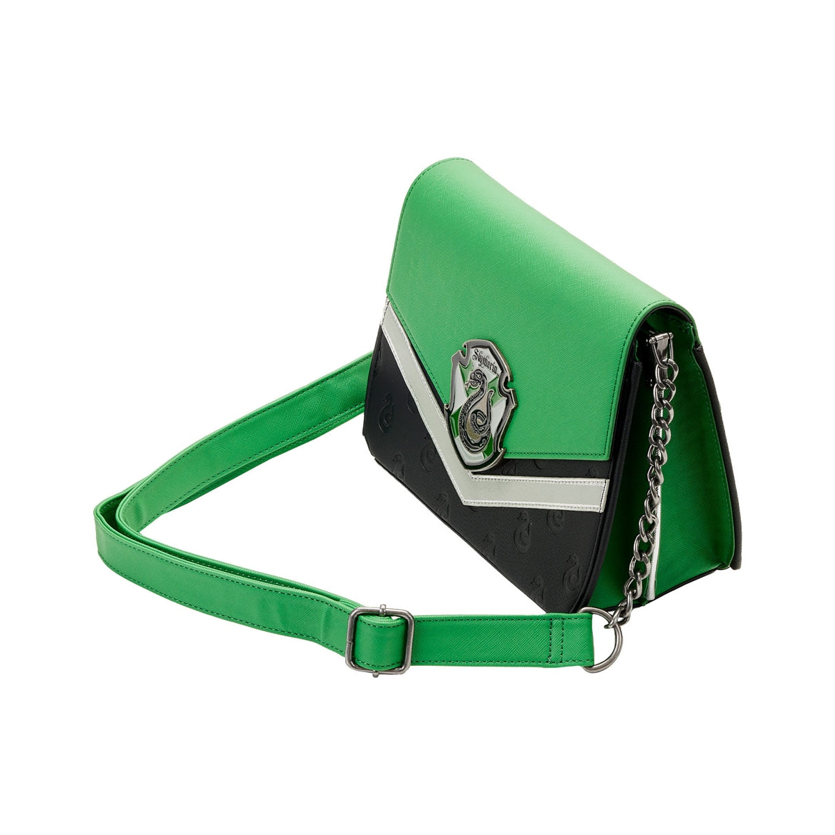 Loungefly: Harry Potter - Slytherin Chain Strap Cross Body Bag - flash vidéo