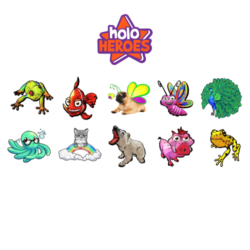 Temporary TATTOOS Holo Heroes - flash vidéo