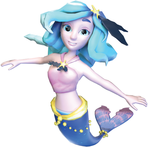 POSTER MURAL adhésif Sirène Majestueuse Majestic Mermaid - flash vidéo