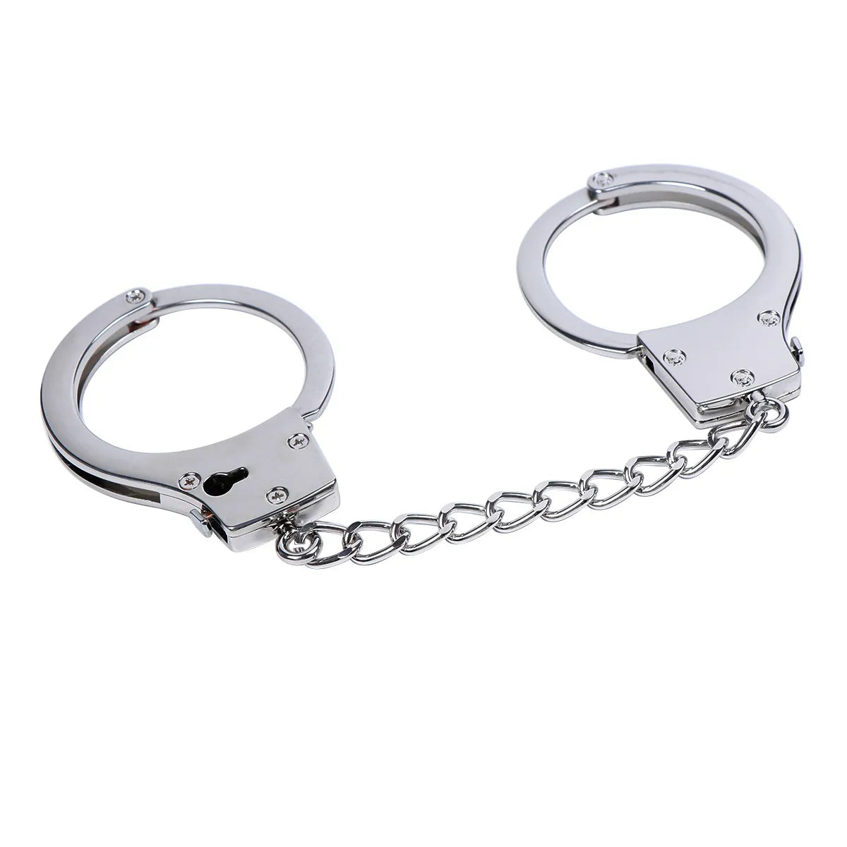 Menottes Premium Poignets Métal Argent - flash vidéo