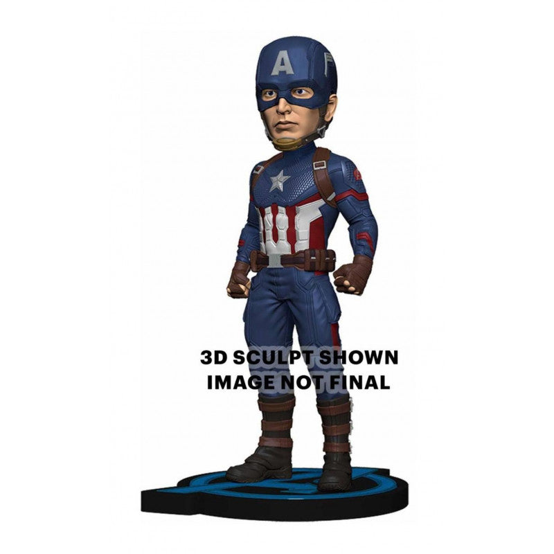 Marvel - Avengers Endgame Head Knocker Captain America 20cm